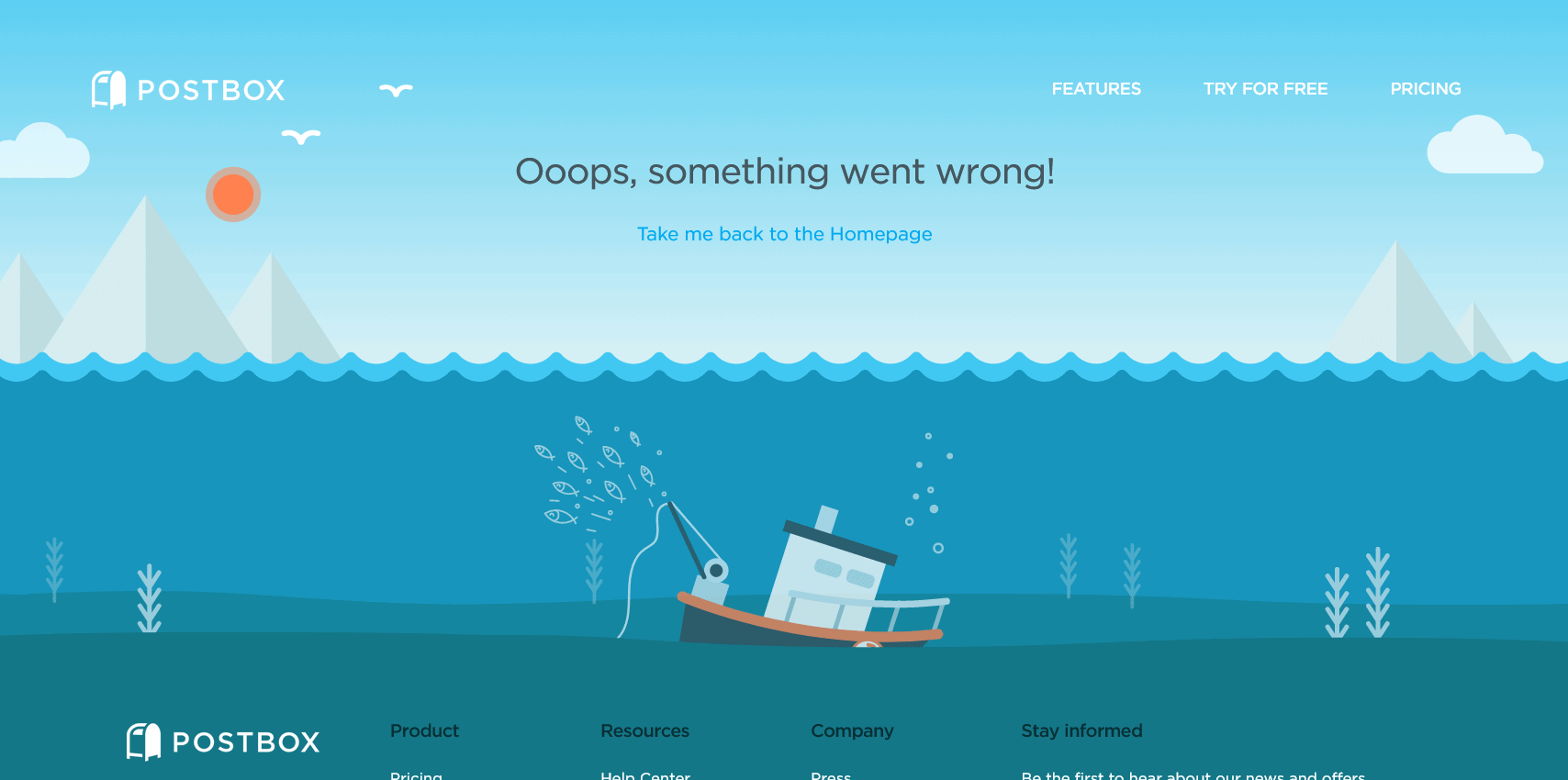 Postbox 404 Page